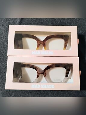 NWB Mad Shade Tortoiseshell Oversized Glasses - 2 Pack